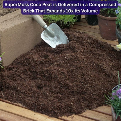 Super Moss (23277) Coco Peat Soil, Mini Bale (0.6 ft3)