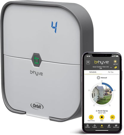 Orbit 57915 B-hyve 4-Zone Indoor Smart Sprinkler Controller