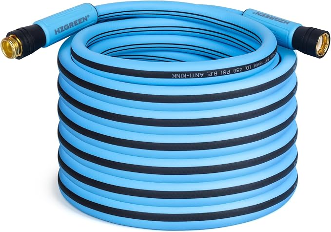 Garden Hose 5/8" x35FT, Heavy Duty 450B.P Water Hose Handle Lawn & Garden Watering Equipment 3/4" Solid Brass Fittings