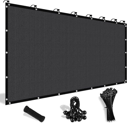 Shade&Beyond 90% Sun Shade Cloth with Grommets, 10' X 20' Pergola Shade Cover Canopy, Mesh Tarp Sun Screens for Patio, Outdoor, Garden, Backyard, Dark Gray
