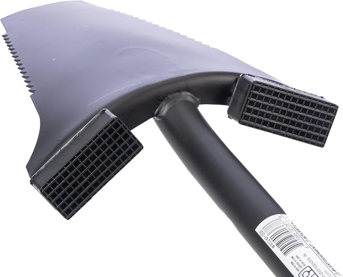 Root Slayer RS241 Long Handle Steel Garden Shovel, Black
