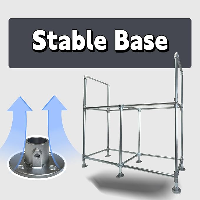 4ft Heavy Duty Firewood Rack with Dual-Tier Structural Design | Constructed with Galvanized Steel Pipes and Featuring a Firewood Rack Cover,Load-bearing Capacity 2,200 lbs,Indoor/Outdoor