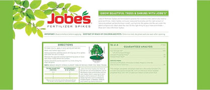 Jobe’s Slow Release Tree and Shrub Fertilizer Spikes, Easy Plant Care for Oak, Maple, Dogwood, Boxwood, and Many More Acid Loving Trees and Shrubs, 5 Count