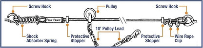 Four Paws Heavy Weight Trolley Exerciser Silver 75 Feet