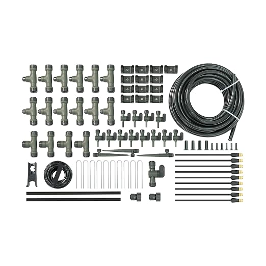 Vego Garden Irrigation Kit - Drip Irrigation System for Raised Garden Beds, Efficient Watering Solution for Vegetables, Flowers, and Plants, Easy DIY Installation (Large)