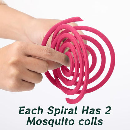 30Pack Mosquito Repellent Coils - Mosquito Repellent Outdoor Patio with 5-7 Hour Protection Covers 12ft, Mosquito Bits Safe & Effective for Yard, Patio, Camping, Garden, Deck & BBQ Areas