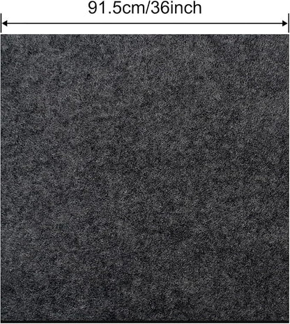 3 x 3 FT Outdoor Storage Shed Mat, 3mm Thickened Waterproof Shed Base Flooring Pad, Outdoor Carport Mat, Dustproof Patio Furniture Floor Scratch Prevention