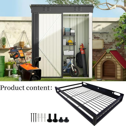 Resin Shelf Accessory Outdoor Sheds Storage,Compatible with Suncast shed Accessories,with EZ Bolt Assembly (2)