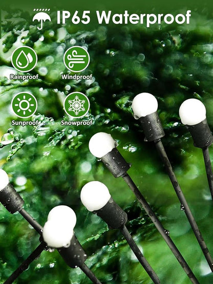 2026 Upgraded Solar Lights Outdoor, 10 Pack Solar Garden Lights with 2 Modes, Firefly Light Outdoor Waterproof, Sway by Wind, Twinkle Firefly Light for Yard Patio Path Garden Decoration (Cool White)