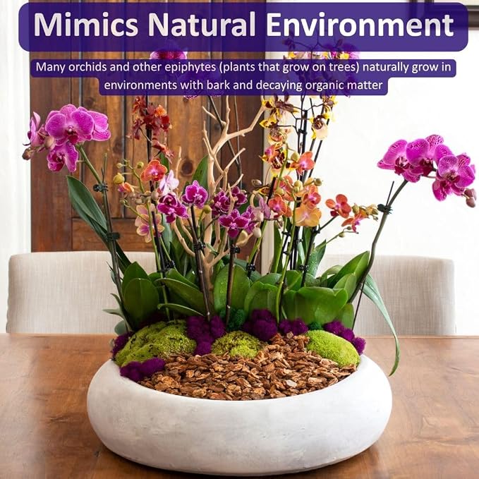 SuperMoss (23110) Orchid Potting Bark, 100% Natural Douglas Fir Bark, 1/4", 4 Quarts