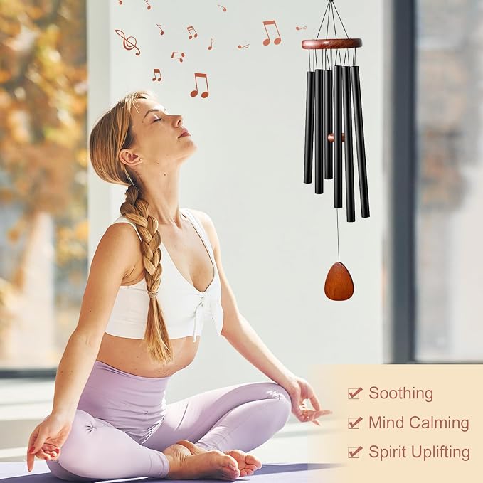 Outdoor Memorial Wind Chimes | Perfect housewarming gift for neighbors, suitable for porch and yard decoration.