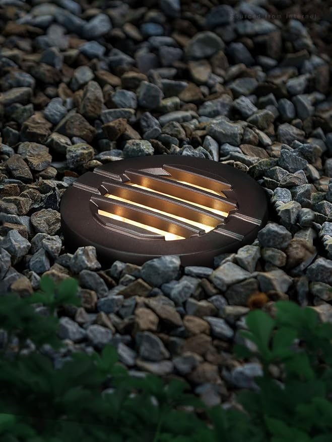 LEONLITE 6-Pack Dia. 4 Inch 3000K Well Lights Grated Top Oil Rubbed Bronze | Landscape LED In Ground Outdoor, 12-24V AC/DC, CRI90, Low Voltage Garden Landscaping, Warm White, Aluminum