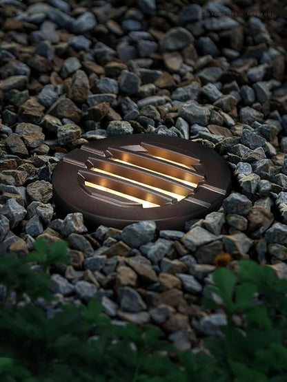 LEONLITE 6-Pack Dia. 4 Inch 3000K Well Lights Grated Top Oil Rubbed Bronze | Landscape LED In Ground Outdoor, 12-24V AC/DC, CRI90, Low Voltage Garden Landscaping, Warm White, Aluminum