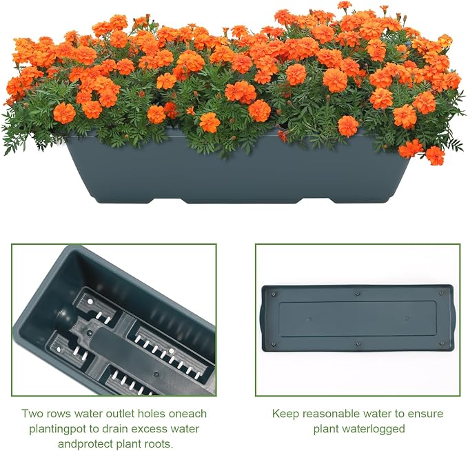 5 Tier Vertical Raised Garden Bed Planter Box, Vertical Raised Bed with Drainage Holes for Indoor Outdoor Herbs Flowers Vegetables Plants,Green