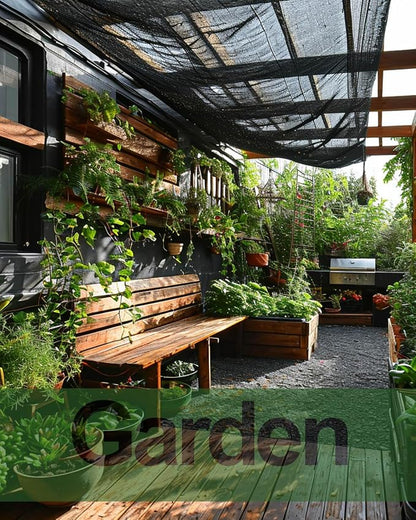 vensovo 40% Sunblock Shade Cloth Net Black Resistant - 6x12 Ft Garden Shade Mesh for Plant Cover, Greenhouse, Chicken Coop, Kennels, Tomatoes Plants