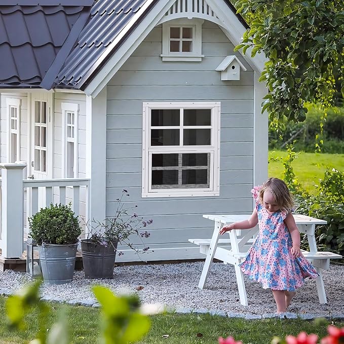 Shed Windows 2 Pack, Chicken Coop Windows 24" x 36" White | Flush Mounted Small Windows with Tempered Glass and Fiberglass Screen for Shed, Barns, Playhouse, Household, Garage