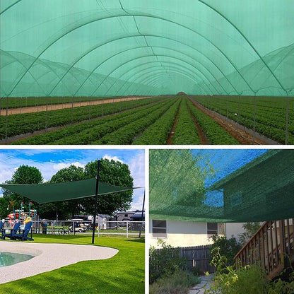 Shade Cloth, 14FT X 20FT 70% Green Outdoor Woven Sun Shade with Grommets, Durable Breathable Netting Shading Antifreezing for Patio, Garden, DIY Home, Plants Cover, Greenhouse, Dog Kennel