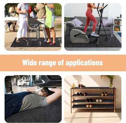 5 x 3 FT Outdoor Storage Shed Floor Mat Waterproof Small Shed Flooring Mat Washable Carport Furniture Dustproof Anti-Slip Pad for Protect Shed Flooring from Wear - Tool Shed Not Included