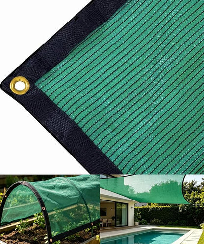 70% Green Shade Cloth with Grommets, 20 FT X 24 FT UV Blocking Mesh Tarp | Heavy Duty Shade Cover for Garden,Patio, Plant Cover, Tomatoes, Barns Kennel, Greenhouse