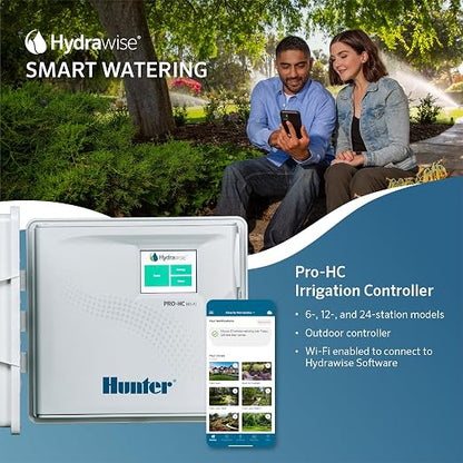 Hunter PRO-HC WiFi Sprinkler Controller, 24-Zone Smart Irrigation Timer