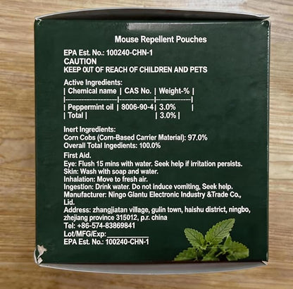 Mole Repellent Pouches for Yard Outdoorto Mouse Repellent Pouches 10Pack Squirrel Repellent Pouches Groundhogs Repellant Outdoor Nature Mouse Deterrent for Indoor Outdoor Use, for Garden & Home