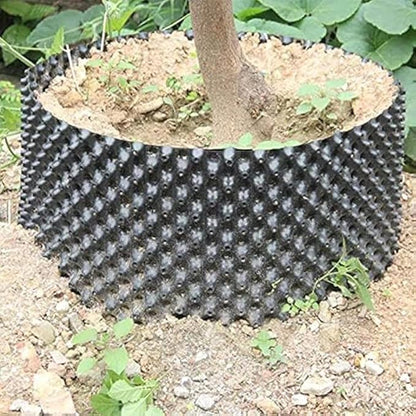 RooTrimmer Air Pruning Containers, 25 Gallon Air Pots for Big Tree, 100 Liter 20" X 20" D/H Special Packing Interlocked Large Air Root Pruning Planters Outdoor, Black, 5 Packs