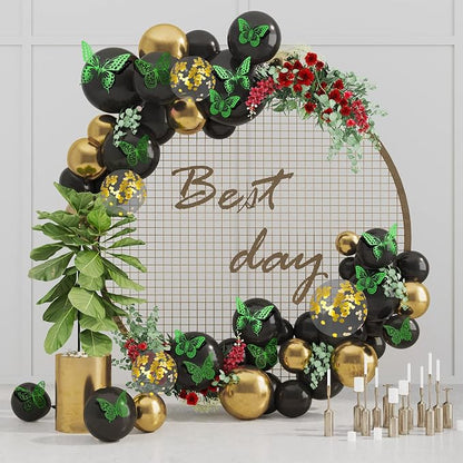 SAOROPEB 3D Butterfly Wall Decor - 48 Pcs, 4 Styles, 3 Sizes, Removable Stickers for Birthdays & Parties