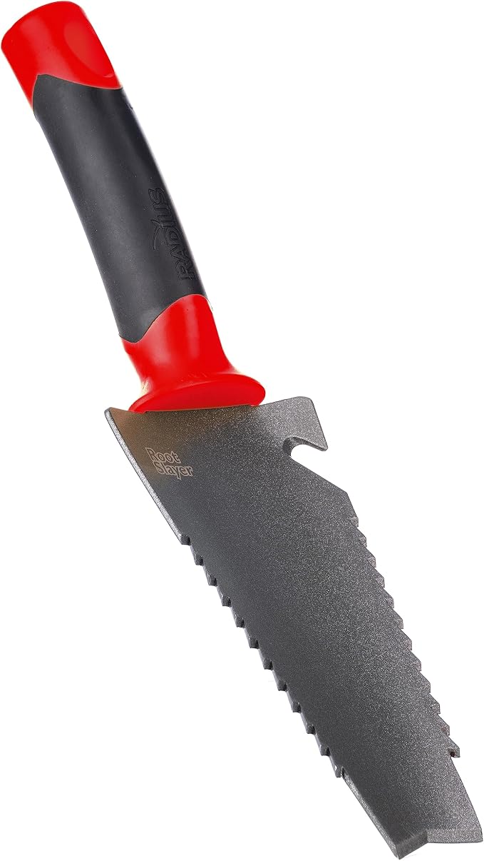Root Slayer 17011 Garden Trowel with Holster, Red