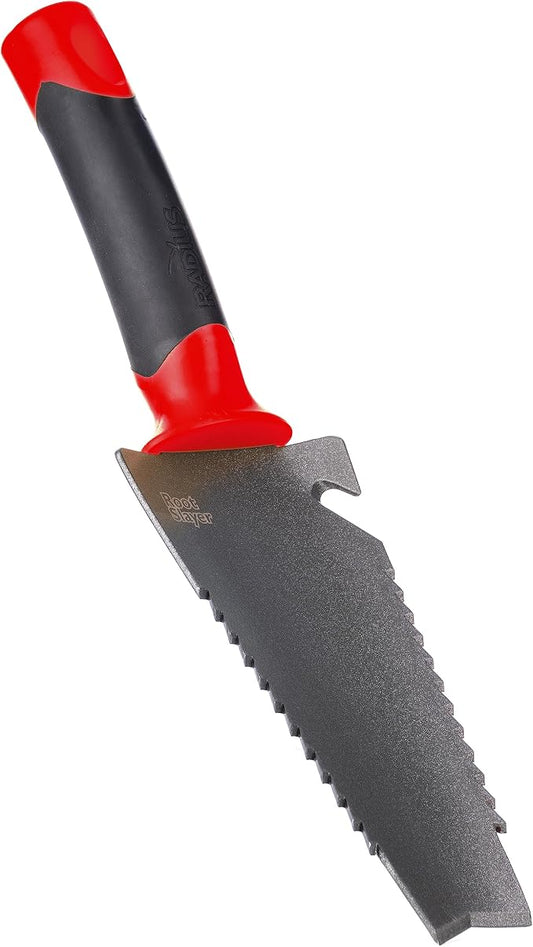 Root Slayer 16011 Heavy Duty Garden Trowel, Red