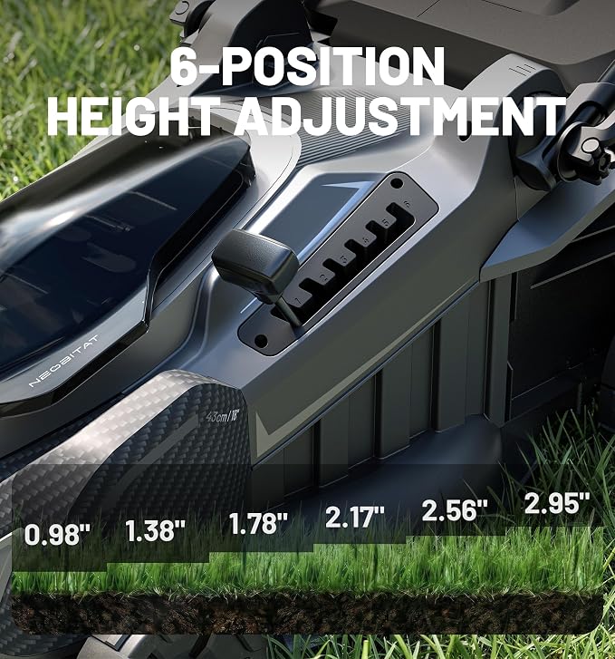 40V 18" (Push) Lawn Mower 2-in-1 Mulching/Bagging Brushless Cordless Electric Lawn Mower with 6-Position Height Adjustment, Include 5.0Ah Battery x 2 and Rapid Charger