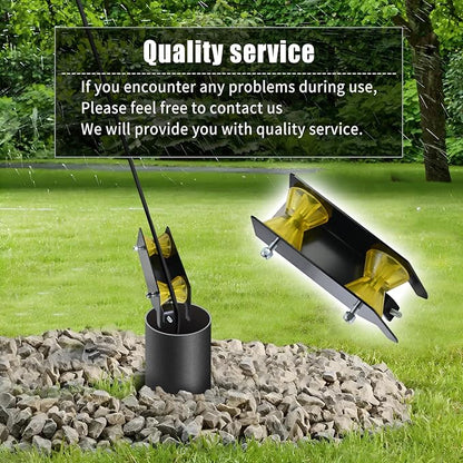 Water Well Pump Pulling Tool and Cable Rollers - Help Pull or Place The Well Pump, Poly Pipe, Flexible Pipe, Wire. Comes with Extra Horn Screws.No Complicated or Expensive Machinery or Power Supply.