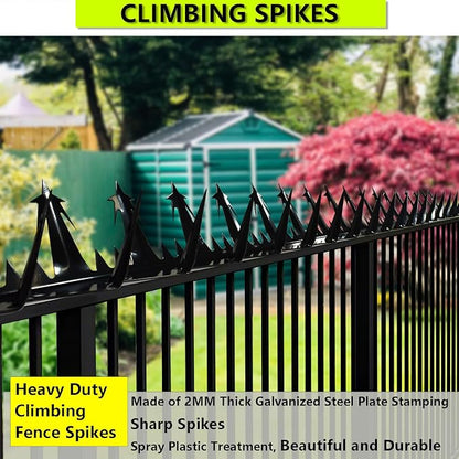Metal Anti Climb Spikes for Fences and Walls. Effectively Avoided Invaders Climbing Attempts. (Size74 inches)