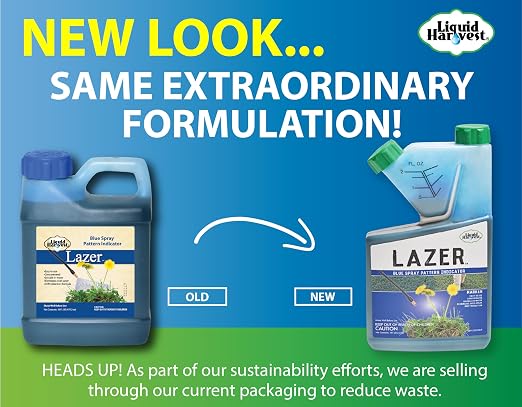 Liquid Harvest Lazer Blue Concentrated Spray Pattern Indicator - 16 Ounces