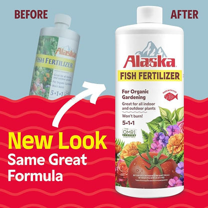 Alaska 100545841 Fish Fertilizer 5-1-1 32 OZ (6 Pack)
