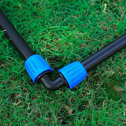 10 Pcs 1/2 Inch Drip Irrigation Elbow Fittings(1/2" ID x 0.640" OD),1/2 Inch Drip Line Lock Barbed 90 Degree Elbow Connectors for 1/2 Drip Irrigation Tubing Connection Parts for Garden Watering System