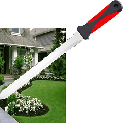Keyfit Tools Weed Puller Weeding Knife for Deep Tap Root Weeds Like Dandelions, Crabgrass & Other Clump Grassy Weeds Stainless Steel Manual Weeder Get The Entire Root Great for Driveway & Sidewalks