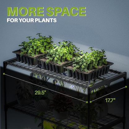 Indoor Greenhouse with Grow Light, Mini Greenhouse with 4 Pack 36W Grow Lights for Indoor Plant, Seed Start, Seedling, Seed Trays, 17.7" W x 29.5" L x 59" H