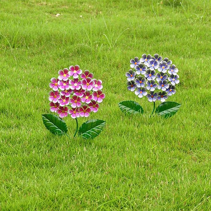 wotieuns Metal Flowers Wall Decor Outdoor Decor Metal Art Wall Flowers Wall Decor Suitable Hanging for Patio Fence Garden Yard Indoor and Outdoor Set of 2