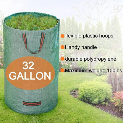 Weed Puller Tool Stand-Up - 40" Long Handle Weed Picker with Leaf Bag, 4 Claws Stainless Steel & Foldable Foot Board, Easy Weeding Removal, No Bending