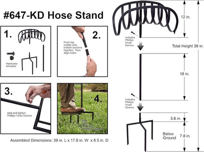 Liberty Garden 647-KD Manger Hose Stand, Black