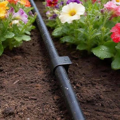 35 Pieces 1/2 Inch Drip Irrigation Hold Down Anchor Stakes, 4.5-Inch Plastic 1/2'' Heavy-Duty Tubing Holder Stakes for 1/2'' Irrigation Tubing Garden Vegetable Flower Beds Drip Supplies