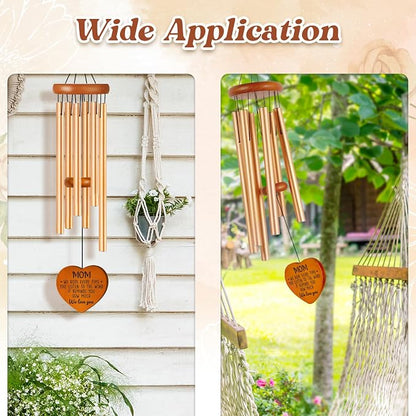 Gifts for Mom Large Wind Chimes 36", Mom Gifts Outdoor Garden Decor | Mother Gift from Daughter/Son, Perfect for Mother's Day, Birthday, Christmas, Soothing Wind Chimes for Patio & Garden Decor