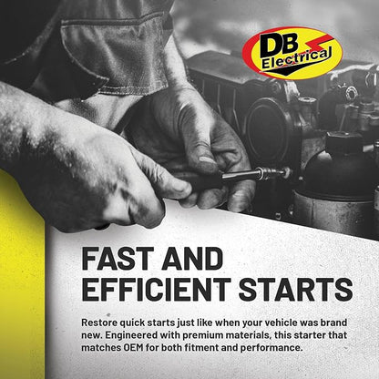DB Electrical 410-22003 Starter Compatible with/Replacement for Briggs & Stratton, John Deere, and United Tech, Starter Motor for Lawn Mower, Agricultural Machinery, and Heavy Equipment