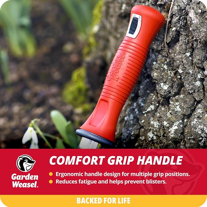 Garden Weasel 3-Piece Hand Tool Combo Set | Trowel, Transplanter and Cultivator | Heavy Duty Lawn and Garden Set, Digging, Planting, and Weeding | 91370