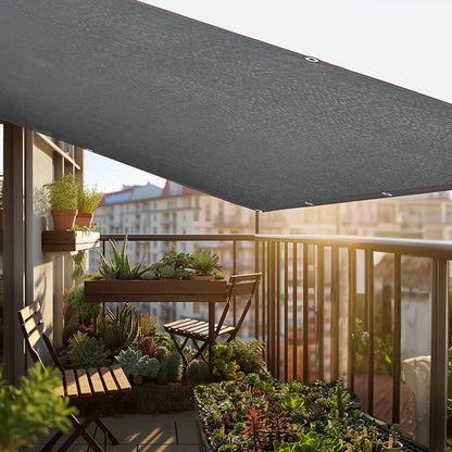 winemana 70% Black Shade Cloth, 3.3 x 6.6 FT Durable Mesh Tarp with Grommets, Resistant Garden Sun Shade Netting with Taped Edge for Plant Cover, Greenhouse, Patio, Tomatoes, Chicken Coop, Barn Kennel