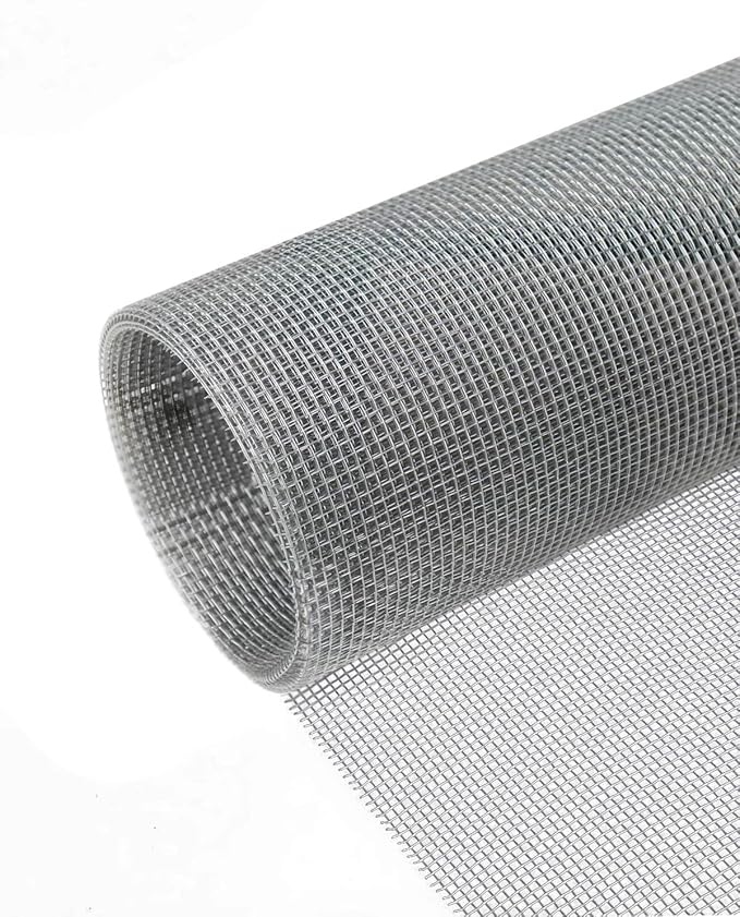 Hardware Cloth 36in x 10ft 1/8 Inch 27 Gauge, Hot-Dipped Galvanized Welded Wire Mesh, Low Carbon Steel, Animal Cage Wire Netting, Garden Wire Mesh