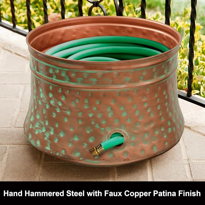 Liberty Garden 1917 Hose Pot Bundle with Bionic Steel 100 FT 304 Stainless Steel Garden Hose - 2024 Model
