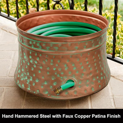 Liberty Garden 1917 Hose Pot Bundle with Bionic Steel 100 FT 304 Stainless Steel Garden Hose - 2024 Model