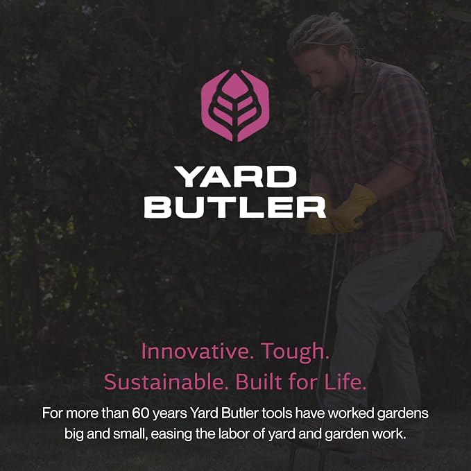 Yard Butler IBDB-1 Aerator & Irrigator Bundle - Lawn Care Tool for Aerating - Long-Handled - Power-Coated Steel Construction - Comfortable Cushioned Handles Garden Tool - Easy to Use