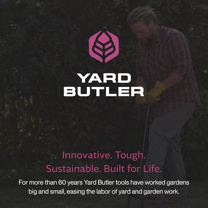 Yard Butler IBDB-1 Aerator & Irrigator Bundle - Lawn Care Tool for Aerating - Long-Handled - Power-Coated Steel Construction - Comfortable Cushioned Handles Garden Tool - Easy to Use